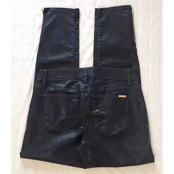 SOLD ELSEWHERE WHBM Coated Skimmer Jeans Green - Picture 2 of 8